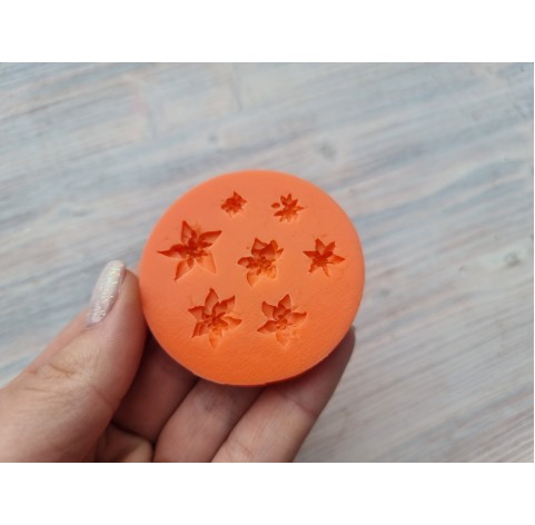 Silicone mold, Edelweiss, 7 pcs., ~ 0.8-1.5 cm
