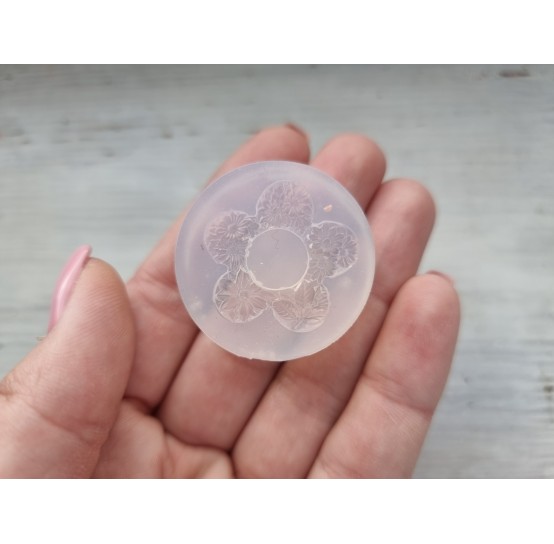 Silicone mold, Flower wreath, ~ Ø 2.8 cm