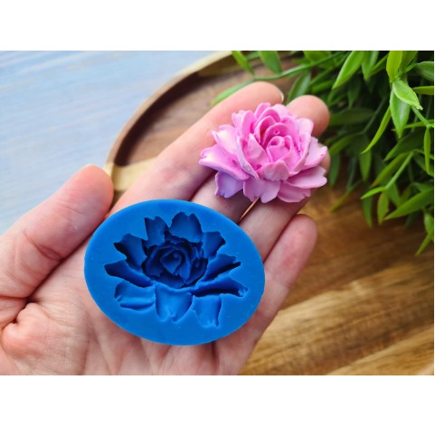 Silicone mold, Rose, style 10, ~ 3.1*4.1 cm, H:1.7 cm
