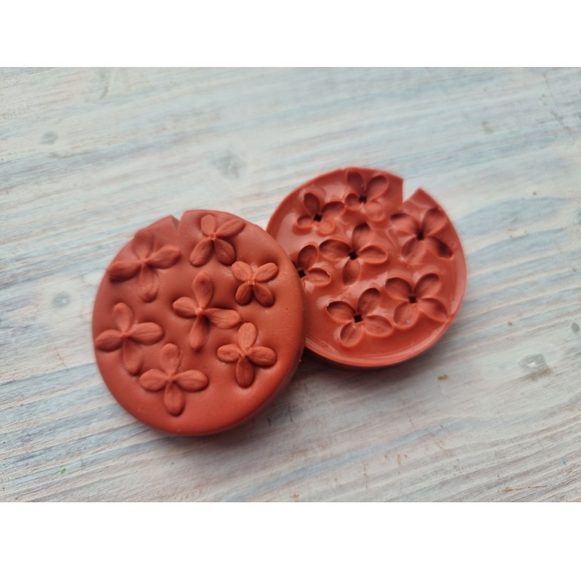 Silicone mold, Lilac flowers, 2-part mold, 3D, 7 pcs., Modeling tools for  sculpting leaves and flowers, for home decor