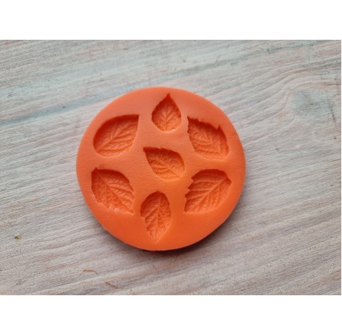 Silicone mold, Mint leaves, 7 pcs., ~ 2-2.5 cm
