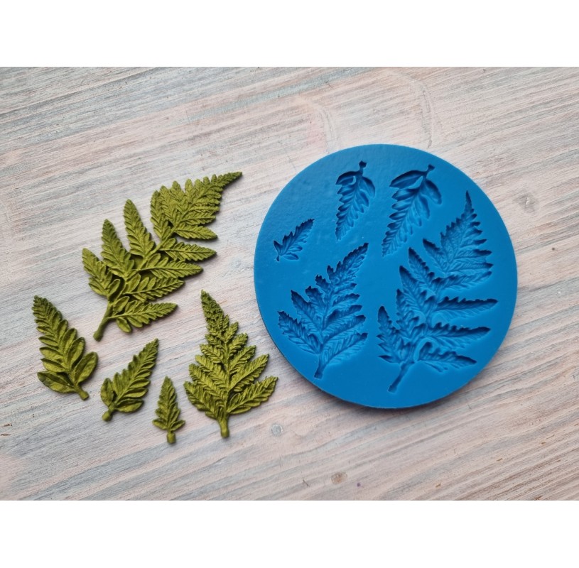Silicone mold, Set of flowers, 6 pcs., Modeling tools for sculpting leaves  and flowers, for home decor