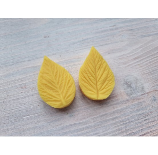 Silicone veiner, Raspberry leaf, standard, (mold size) ~ 2.7*4.5 cm