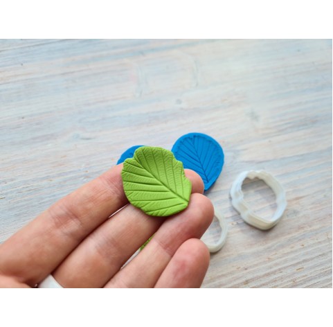 Silicone veiner, Hazelnut leaf, set or individually