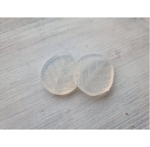 Silicone veiner, Leaf 2, (mold size) ~ 3.5*4 cm + 3 cutters 3.3*3.8 cm, 2.5*2.9 cm, 1.7*2 cm, choose full set or individually