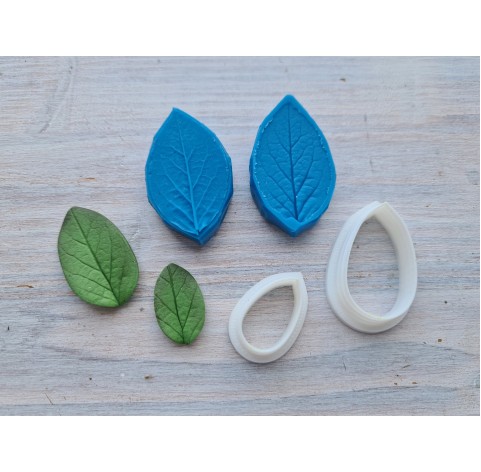 Silicone veiner, Leaf, style 4, set or individually