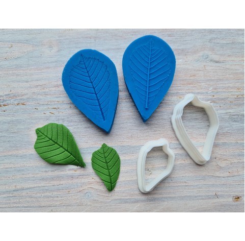 Silicone veiner, Leaf, style 6, set or individually