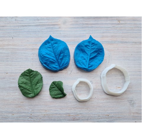 Silicone veiner, Hydrangea leaf, small, set or individually