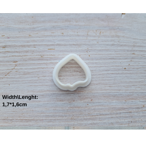 Silicone veiner, Hydrangea petal texture, natural, small, ~ 2.5*2.8 cm + 1 cutter 1.7*1.6 cm, set or individually