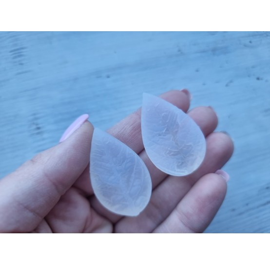 Silicone veiner, Poinsettia leaf, artificial, (mold size) ~ 2.3*3.9 cm