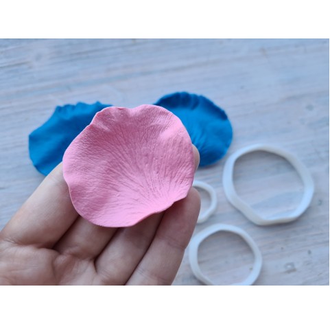 Silicone veiner, Rose petal texture, large, style 2, set or individually