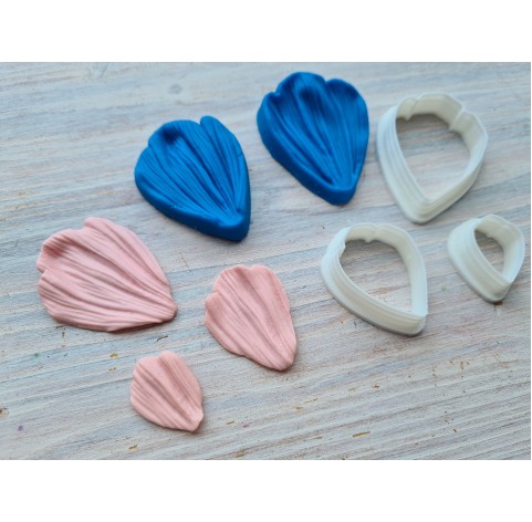 Silicone veiner, Petal texture, style 1, set or individually