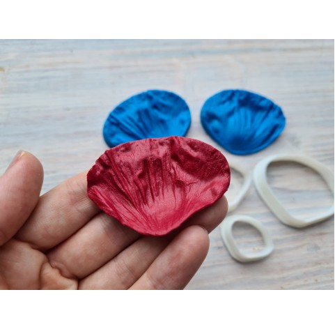 Silicone veiner, Poppy petal texture, set or individually