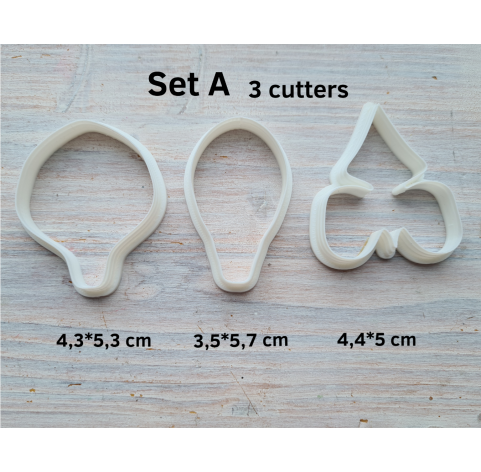 Silicone veiner, Orchid petal texture, Set A, Set B or Set C, set or individually
