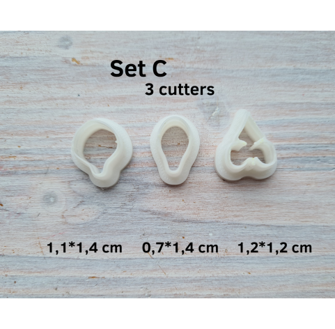 Silicone veiner, Orchid petal texture, Set A, Set B or Set C, set or individually