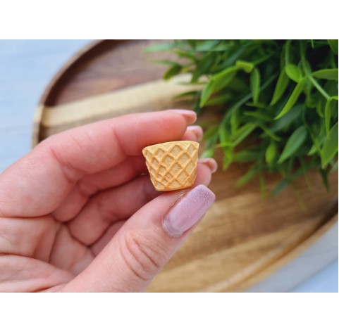 Silicone mold, Ice cream cone, style 4, ~ Ø 1.5-1.9 cm, H:1.1 cm