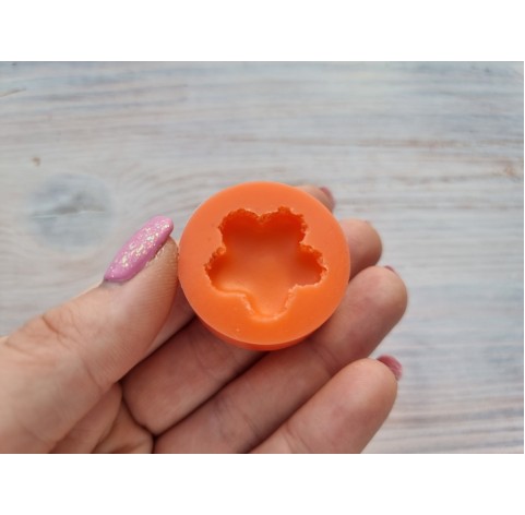 Silicone mold, Macaron, style 9, flower, ~ Ø 2.4 cm, H:0.6 cm + cutter Ø 2.3 cm