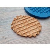 Silicone mold, Waffle, oval, large, ~ 6.5*8.6 cm