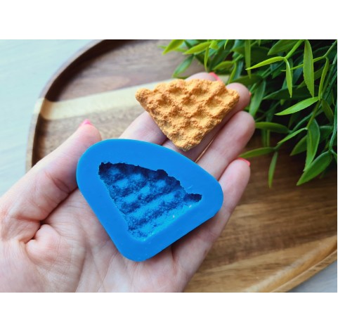 Silicone mold, Waffle, style 8, triangular, ~ 3.6*3.7 cm, H:0.8 cm