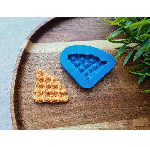 Silicone mold, Waffle, style 8, triangular, ~ 3.6*3.7 cm, H:0.8 cm