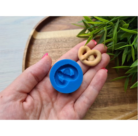 Silicone mold, Pretzel, style 1, ~ 2.1-2.8 cm, H:0.6 cm