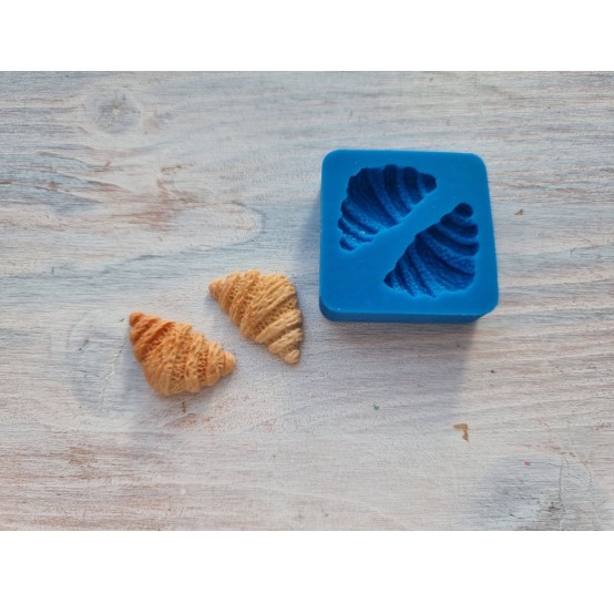 Silicone mold, Mini croissant, 2 pcs., ~ Ø 1.5-2.6 cm