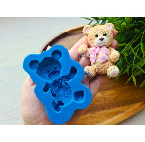 Silicone mold, Bear, style 8, ~ 5*7.1 cm, H:1.9 cm