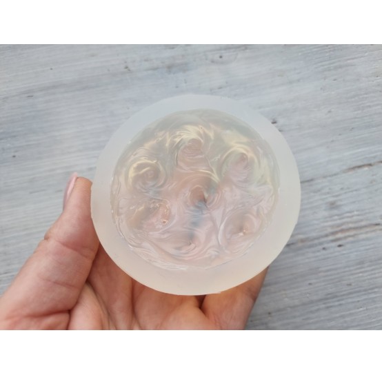 Silicone mold, Lemon meringue topping mold, swirls, ~ Ø 6.5 cm