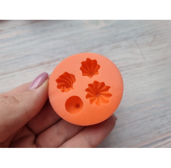 Silicone mold, Cream, 4 pcs., ~ Ø 1.3 cm