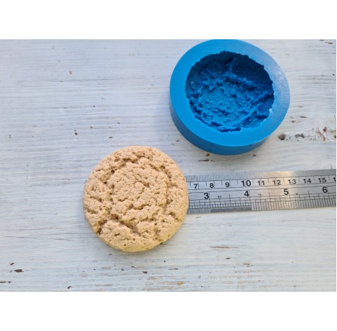Silicone mold, Сookie, oatmeal 1, ~ Ø 6.2 cm