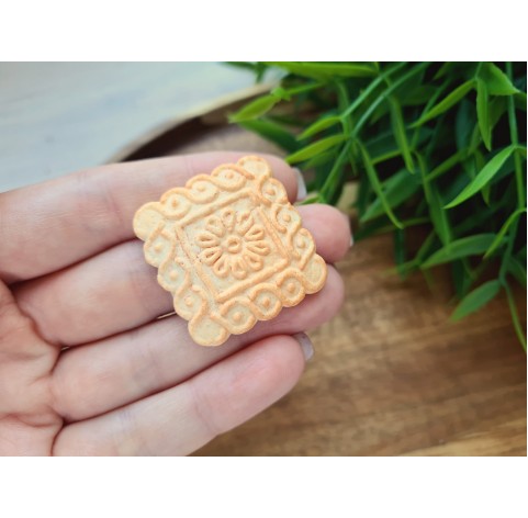 Silicone mold, Full size biscuit, style 6, ~ 3.1 cm, H:0.6 cm