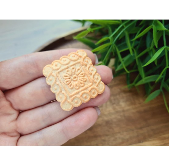 Silicone mold, Full size biscuit, style 6, ~ 3.1 cm, H:0.6 cm
