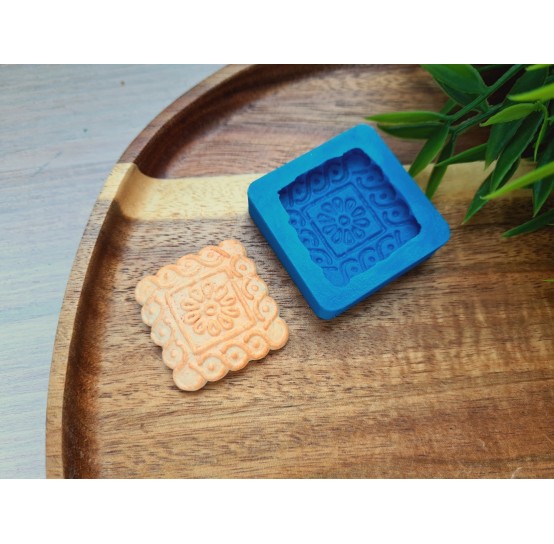 Silicone mold, Full size biscuit, style 6, ~ 3.1 cm, H:0.6 cm