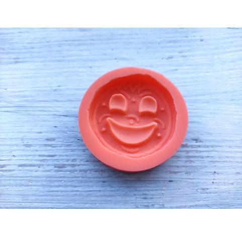 Silicone mold, Cookie with a smile, ~ Ø 4.5 cm