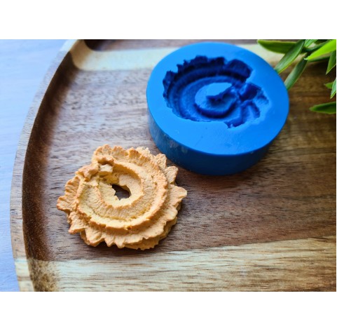 Silicone mold, Full size cookie, style 16, shortbread, ~ 3.9*4 cm, H:0.9 cm