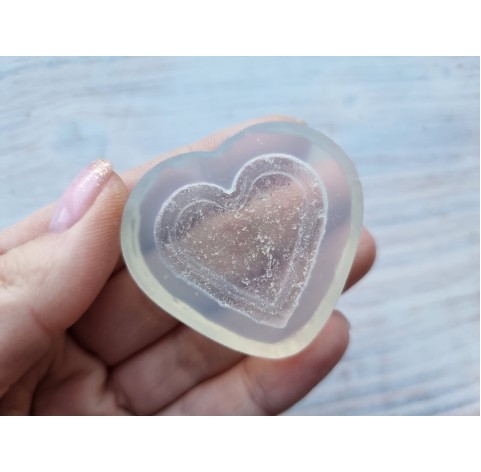 Silicone mold, Cookie heart, shortbread, ~ 3.8*4.4 cm