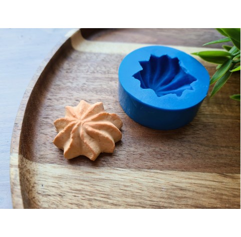 Silicone mold, Full size cookie, style 39, shortbread, ~ Ø 3.4-3.3 cm, H:1.5 cm