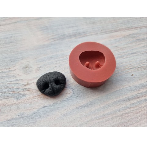 Silicone mold, Dog or bear nose, style 5, ~ 2.2*2.5 cm