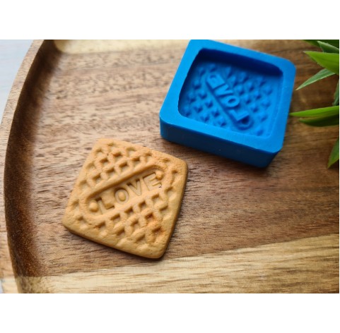 Silicone mold, Full size biscuit, style 10, ~ 3.3 cm, H:0.6 cm