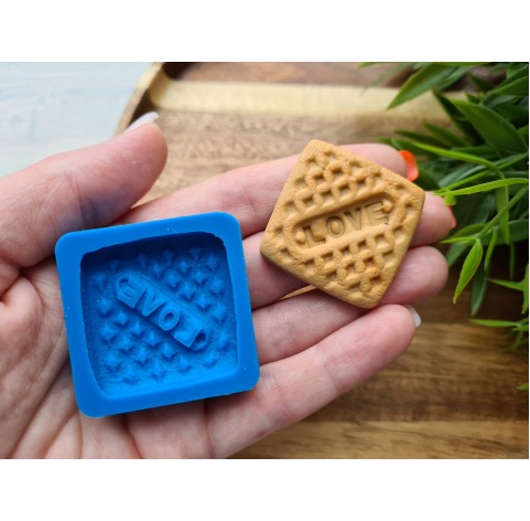 Silicone mold, Full size biscuit, style 10, ~ 3.3 cm, H:0.6 cm