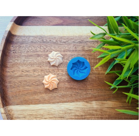 Silicone mold, Cookie, style 5, shortbread, ~ Ø 1.9 cm, H:0.5 cm