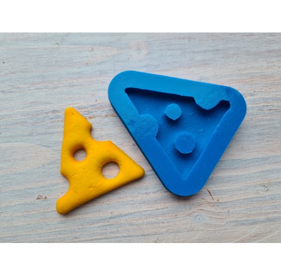 Silicone mold, Cheese slice bisquit, ~ 4.6*4.5 cm, ~ H: 0.5 cm