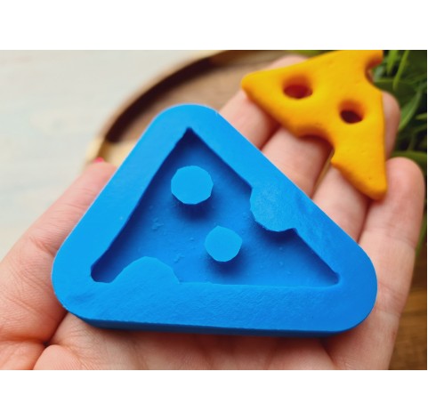 Silicone mold, Full size biscuit, style 7, cheese slice form, ~ 4.3*4.5 cm, H:0.5 cm