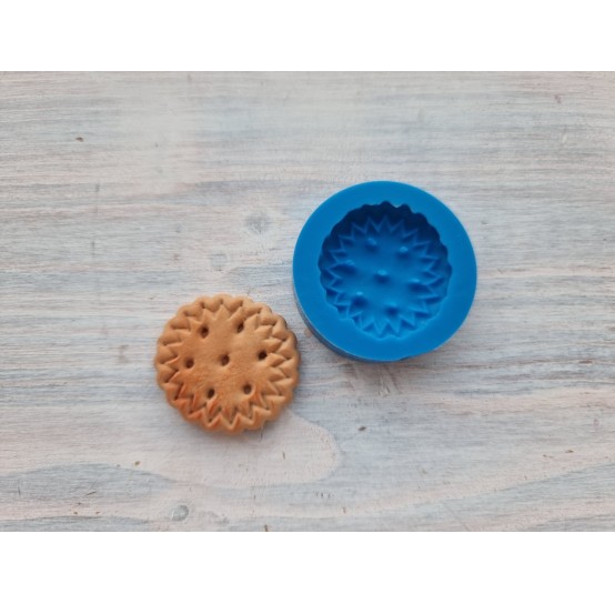 Silicone mold, Cookie 9, round, ~ Ø 3.2 cm