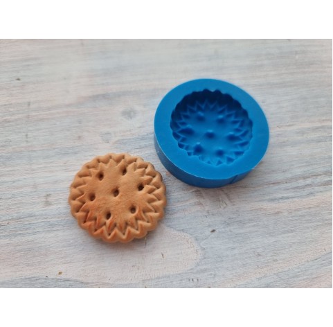 Silicone mold, Cookie 9, round, ~ Ø 3.2 cm