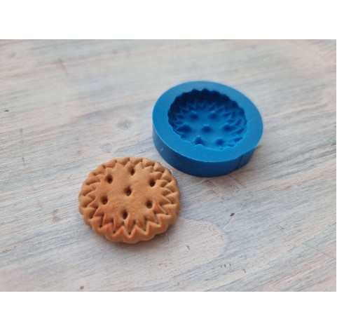 Silicone mold, Cookie 9, round, ~ Ø 3.2 cm