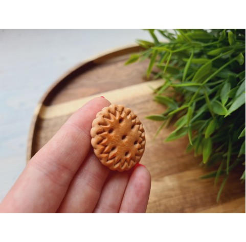 Silicone mold, Full size biscuit, style 18, ~ Ø 3-3.3 cm, H:0.7 cm