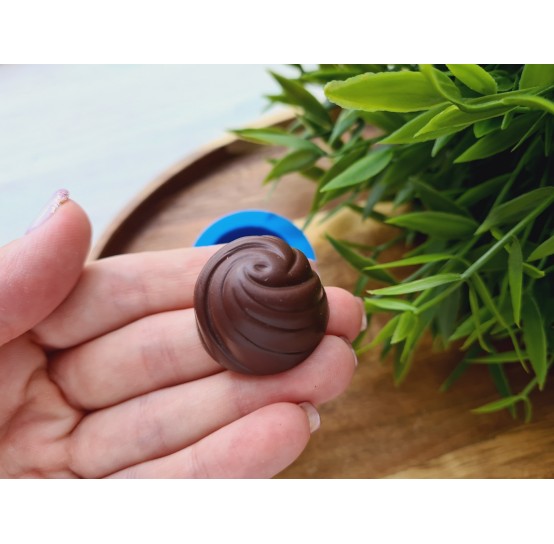 Silicone mold, Chocolate, style 9, ~ Ø 2.9 cm, H:1.9 cm