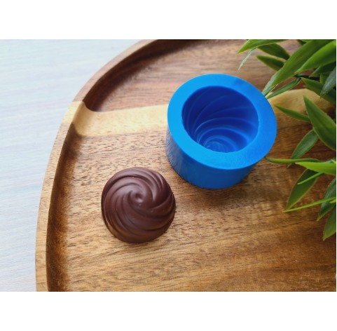 Silicone mold, Chocolate, style 9, ~ Ø 2.9 cm, H:1.9 cm