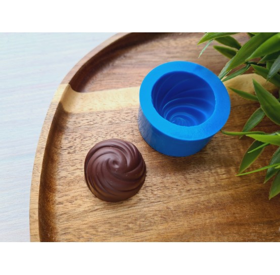 Silicone mold, Chocolate, style 9, ~ Ø 2.9 cm, H:1.9 cm